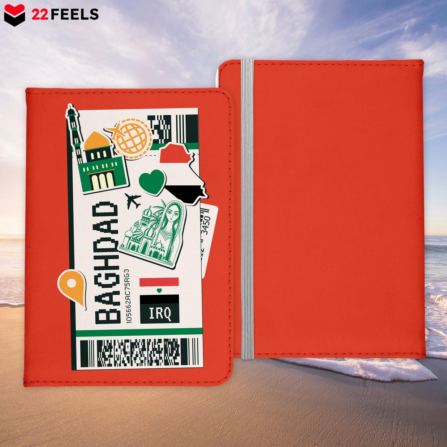 Baghdad Souvenir - Reisepasshülle Organizer Reisen Gadgets Irak Hauptstadt Naher Osten-Reisepass-Hülle-22Feels