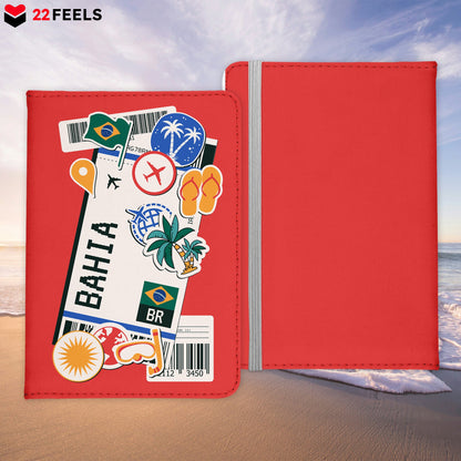 Bahia Souvenir - Reisepasshülle Organizer Reisen Gadgets Brasilien Südamerika-Reisepass-Hülle-22Feels