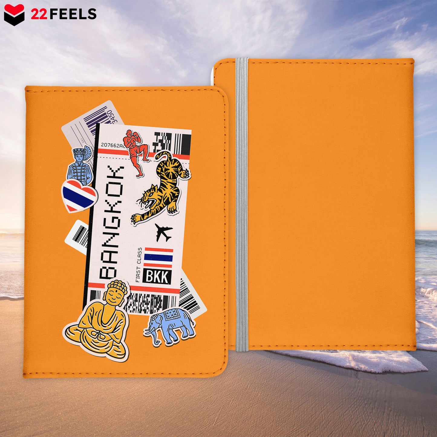 Bangkok Souvenir - Reisepasshülle Organizer Reisen Gadgets Thailand Haupstadt Asien-Reisepass-Hülle-22Feels