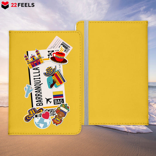 Barranquilla Souvenir - Reisepasshülle Organizer Reisen Gadgets Kolumbien Südamerika-Reisepass-Hülle-22Feels