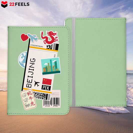 Peking Souvenir - Reisepasshülle Organizer Reisen Gadgets Beijing China Hauptstadt Asien-Reisepass-Hülle-22Feels