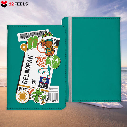 Belmopan Souvenir - Reisepasshülle Organizer Reisen Gadgets Belize Hauptstadt Nordamerika-Reisepass-Hülle-22Feels