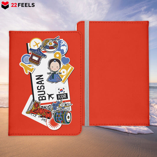 Busan Souvenir - Reisepasshülle Organizer Reisen Gadgets Südkorea Asien-Reisepass-Hülle-22Feels