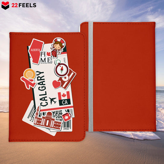Calgary Souvenir - Reisepasshülle Organizer Reisen Gadgets Kanada Nordamerika-Reisepass-Hülle-22Feels