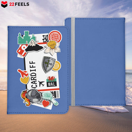 Cardiff Souvenir - Reisepasshülle Organizer Reisen Gadgets Wales Haupstadt Europ-Reisepass-Hülle-22Feels