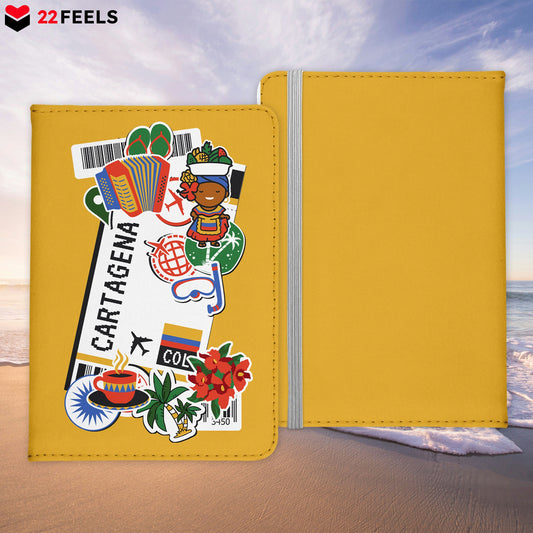 Cartagena Souvenir - Reisepasshülle Organizer Reisen Gadgets Kolumbien Südamerika-Reisepass-Hülle-22Feels