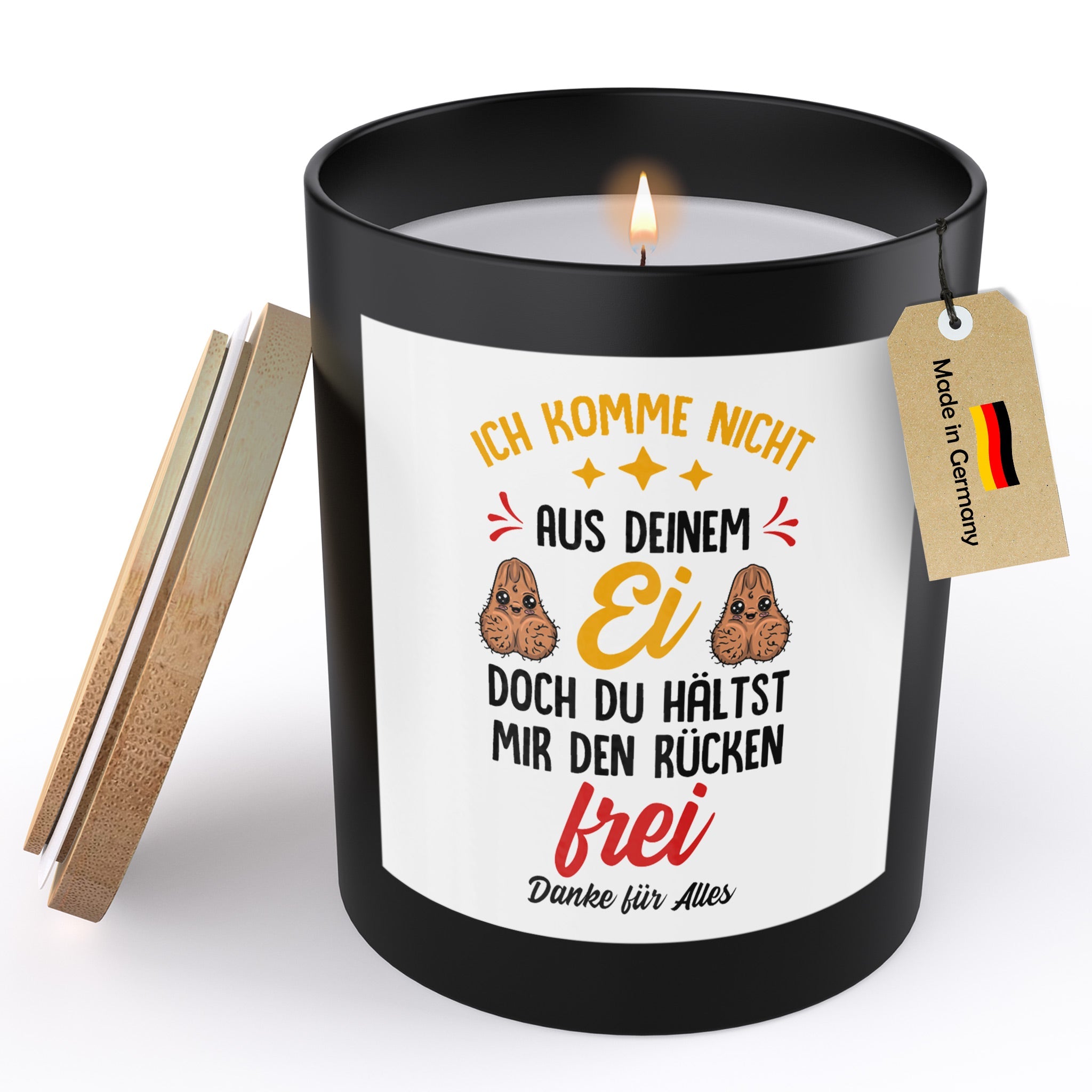 22Feels® Stiefpapa Geschenk HANDGEMACHTE Sojawachs Duft-Kerze im Glas (ZITRUS, VEGAN)-Spruchkerzen B1K1-22Feels