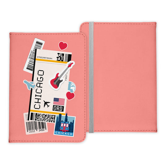Chicago Souvenir - Reisepasshülle Organizer Reisen Gadgets Illinois USA Vereinigte Staaten-Reisepass-Hülle-22Feels