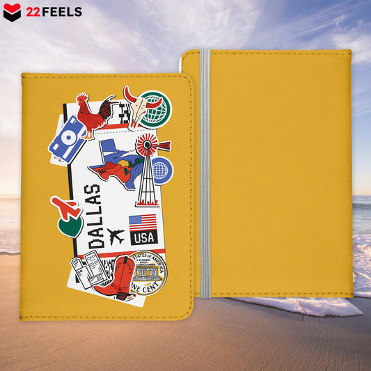 Dallas Souvenir - Reisepasshülle Organizer Reisen Gadgets Texas USA Vereinigte Staaten von Amerika-Reisepass-Hülle-22Feels
