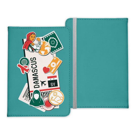 Damaskus Souvenir - Reisepasshülle Organizer Reisen Syrien Hauptstadt Afrika-Reisepass-Hülle-22Feels