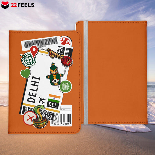 Delhi Souvenir - Reisepasshülle Organizer Reisen Gadgets Indien Asien-Reisepass-Hülle-22Feels