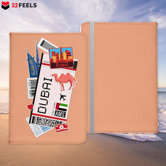 Dubai Souvenir - Reisepasshülle Organizer Reisen Gadgets Hauptstadt Emirat Vereinigte Arabische-Reisepass-Hülle-22Feels