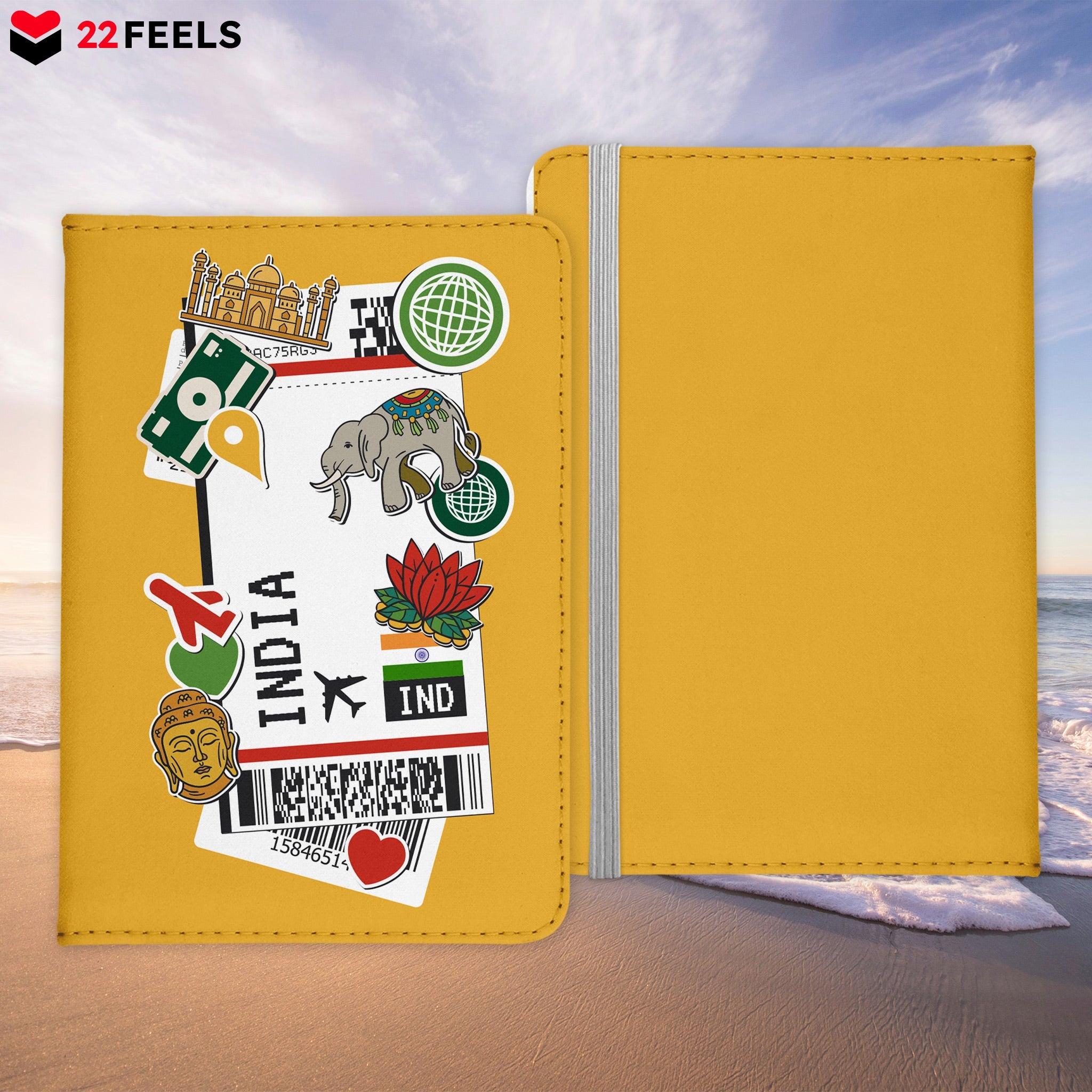 Indien Souvenir - Reisepasshülle Organizer Reisen Gadgets Asien-Reisepass Hülle-22Feels