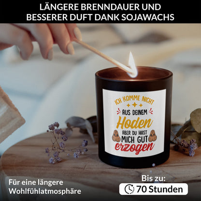 22Feels® Stiefpapa Geschenk HANDGEMACHTE Sojawachs Duft-Kerze im Glas (ZITRUS, VEGAN)-Spruchkerzen B1K1-22Feels