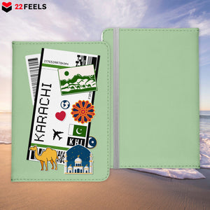 Karatschi Souvenir - Reisepasshülle Organizer Reisen Gadgets Pakistan-Reisepass-Hülle-22Feels