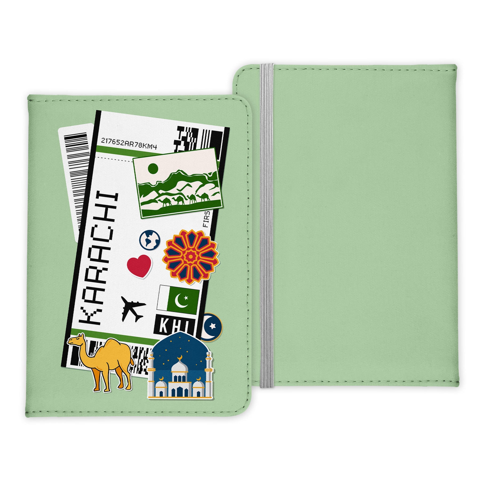 Karatschi Souvenir - Reisepasshülle Organizer Reisen Gadgets Pakistan-Reisepass-Hülle-22Feels