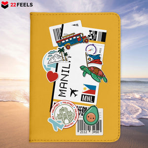 Manila Souvenir - Reisepasshülle Organizer Reisen Gadgets Philippinen Haupstadt Asien Insel-Reisepass-Hülle-22Feels