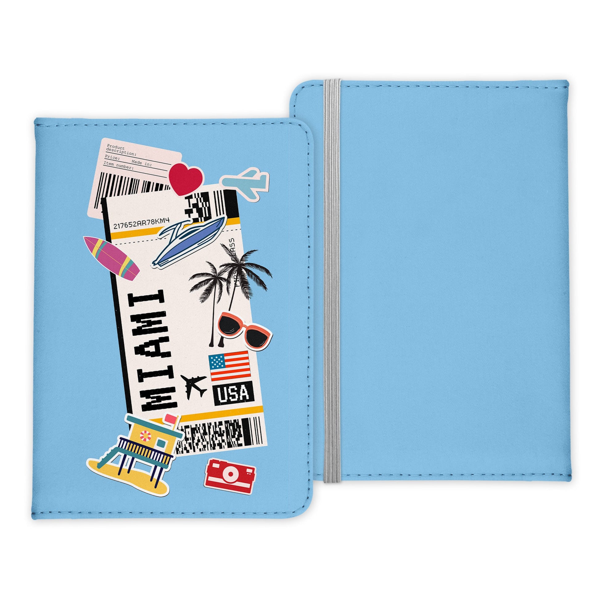 Miami Souvenir - Reisepasshülle Organizer Reisen Gadgets Florida USA Vereinigte Staaten von Amerika-Reisepass-Hülle-22Feels