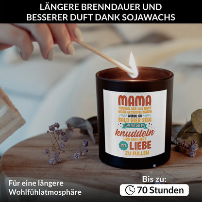 22Feels® Schwangerschaft Geschenk HANDGEMACHTE Sojawachs Duft-Kerze im Glas (ZITRUS, VEGAN)-Spruchkerzen B1K1-22Feels