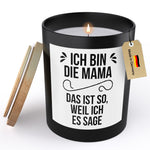 22Feels® Familie Geschenk Geschwister Mama Papa HANDGEMACHTE Sojawachs Duft-Kerze im Glas (ZITRUS, VEGAN)-Spruchkerzen B1K1-22Feels