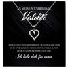 22Feels® Verlobung Geschenk Frauen Silber 925/000 Herz Halskette mit Karte Schmuck Ich Liebe Dich Wunderbare Verlobte Valentinstag Hochzeitsplanung Jahrestag-Schmuck mit Botschaftskarte - Herz21-22Feels