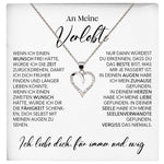 22Feels® Verlobung Geschenk Frauen Silber 925/000 Herz Halskette mit Karte Schmuck Ich Liebe Dich Verlobte Valentinstag Hochzeitsplanung Jahrestag-Schmuck mit Botschaftskarte - Herz21-22Feels