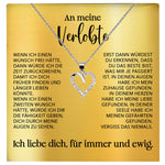 22Feels® Verlobung Geschenk Frauen Silber 925/000 Herz Halskette mit Karte Schmuck Ich Liebe Dich Verlobte Valentinstag Hochzeitsplanung Jahrestag-Schmuck mit Botschaftskarte - Herz21-22Feels