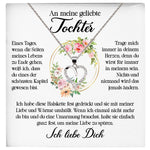 22Feels® Geliebte Tochter Geschenk Silber 925/000 Herz Halskette mit Karte Mädchen Frauen Schmuck Geburtstag Weihnachten Firmung Konfirmation etc.-Schmuck mit Botschaftskarte - Herz21-22Feels