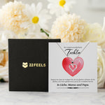 22Feels® Unsere Tochter Geschenk Silber 925/000 Herz Halskette mit Karte Mädchen Frauen Schmuck Geburtstag Weihnachten Firmung Konfirmation etc.-Schmuck mit Botschaftskarte - Herz21-22Feels