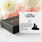 22Feels® Tochter Geschenk von Mama Silber 925/000 Herz Halskette mit Karte Mädchen Frauen Schmuck Geburtstag Weihnachten Firmung Konfirmation etc.-Schmuck mit Botschaftskarte - Herz21-22Feels