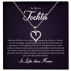 22Feels® Tochter Geschenk von Mama Silber 925/000 Herz Halskette mit Karte Mädchen Frauen Schmuck Geburtstag Weihnachten Firmung Konfirmation etc.-Schmuck mit Botschaftskarte - Herz21-22Feels