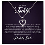 22Feels® Tochter Geschenk Silber 925/000 Herz Halskette mit Karte Mädchen Frauen Schmuck Geburtstag Weihnachten Firmung Konfirmation etc.-Schmuck mit Botschaftskarte - Herz21-22Feels
