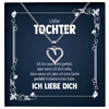 22Feels® Liebe Tochter Geschenk Silber 925/000 Herz Halskette mit Karte Mädchen Frauen Schmuck Geburtstag Weihnachten Firmung Konfirmation etc.-Schmuck mit Botschaftskarte - Herz21-22Feels