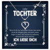 22Feels® Liebe Tochter Geschenk Silber 925/000 Herz Halskette mit Karte Mädchen Frauen Schmuck Geburtstag Weihnachten Firmung Konfirmation etc.-Schmuck mit Botschaftskarte - Herz21-22Feels