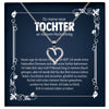 22Feels® Stieftochter Geschenk am Hochzeitstag der Stiefmama Silber 925/000 Herz Halskette mit Karte Mädchen Frauen Schmuck Anhänger-Schmuck mit Botschaftskarte - Herz21-22Feels