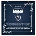 22Feels® Unbiologische Mama Stiefmama Geschenk Silber 925/000 Herz Halskette Stiefmutter Muttertag Frauen Schmuck mit Karte Geburtstag Weihnachten Stiefeltern Bonus Mutter Patchwork-Schmuck mit Botschaftskarte - Herz21-22Feels