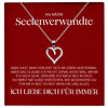 22Feels® Seelenverwandte Ich Liebe Dich Frauen Geschenk Silber 925/000 Schmuck Ehefrau Freundin Herz Halskette Valentinstag Hochzeitstag Jahrestag-Schmuck mit Botschaftskarte - Herz21-22Feels