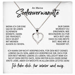 22Feels® Seelenverwandte Ich Liebe Dich Frauen Geschenk Silber 925/000 Schmuck Ehefrau Freundin Herz Halskette Valentinstag Hochzeitstag Jahrestag-Schmuck mit Botschaftskarte - Herz21-22Feels