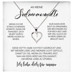22Feels® Seelenverwandte Ich Liebe Dich Frauen Geschenk Silber 925/000 Schmuck Ehefrau Freundin Herz Halskette Valentinstag Hochzeitstag Jahrestag-Schmuck mit Botschaftskarte - Herz21-22Feels