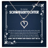 22Feels® Schwiegertochter Geschenk Silber 925/000 Herz Halskette mit Karte Frauen Schmuck Hochzeit Muttertag Geburtstag Weihnachten Damen Collier-Schmuck mit Botschaftskarte - Herz21-22Feels