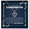 22Feels® Schwiegermama Geschenk von Schwiegertochter Bräutigam Silber 925/000 Herz Halskette Karte Frauen Schmuck Schwiegermutter Hochzeit Muttertag-Schmuck mit Botschaftskarte - Herz21-22Feels