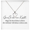 22Feels® Neues Kapitel Werdende Mama to Be Schwangerschaft Geschenk Muttertag Silber 925/000 Frauen Herz Halskette Karte Schmuck Collier Babyparty Babyshower Gender Reveal-Schmuck mit Botschaftskarte - Herz21-22Feels