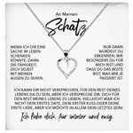 22Feels® Schatz Ich Liebe Dich Frauen Geschenk Silber 925/000 Schmuck Ehefrau Freundin Herz Halskette Valentinstag Hochzeitstag Jahrestag-Schmuck mit Botschaftskarte - Herz21-22Feels