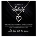 22Feels® Schatz Ich Liebe Dich Frauen Geschenk Silber 925/000 Schmuck Ehefrau Freundin Herz Halskette Valentinstag Hochzeitstag Jahrestag-Schmuck mit Botschaftskarte - Herz21-22Feels
