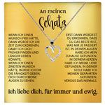22Feels® Schatz Ich Liebe Dich Frauen Geschenk Silber 925/000 Schmuck Ehefrau Freundin Herz Halskette Valentinstag Hochzeitstag Jahrestag-Schmuck mit Botschaftskarte - Herz21-22Feels