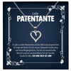 22Feels® Liebe Patentante Geschenk Silber 925/000 Herz Halskette mit Karte Patin Frauen Schmuck Damen Collier Geburtstag Weihnachte Taufe Familie-Schmuck mit Botschaftskarte - Herz21-22Feels