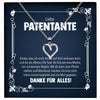 22Feels® Liebe Patentante Geschenk Silber 925/000 Herz Halskette mit Karte Patin Frauen Schmuck Damen Collier Geburtstag Weihnachte Taufe Familie-Schmuck mit Botschaftskarte - Herz21-22Feels