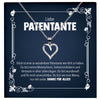 22Feels® Liebe Patentante Geschenk Silber 925/000 Herz Halskette mit Karte Patin Frauen Schmuck Damen Collier Geburtstag Weihnachte Taufe Familie-Schmuck mit Botschaftskarte - Herz21-22Feels