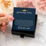 22Feels® Großartige Nichte Geschenk Silber 925/000 Herz Halskette mit Karte Mädchen Frauen Schmuck Geburtstag Weihnachten Firmung Konfirmation Ostern-Schmuck mit Botschaftskarte - Herz21-22Feels