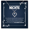 22Feels® Wunderbare Nichte Geschenk Silber 925/000 Herz Halskette mit Karte Mädchen Frauen Schmuck Geburtstag Weihnachten Firmung Konfirmation Ostern-Schmuck mit Botschaftskarte - Herz21-22Feels
